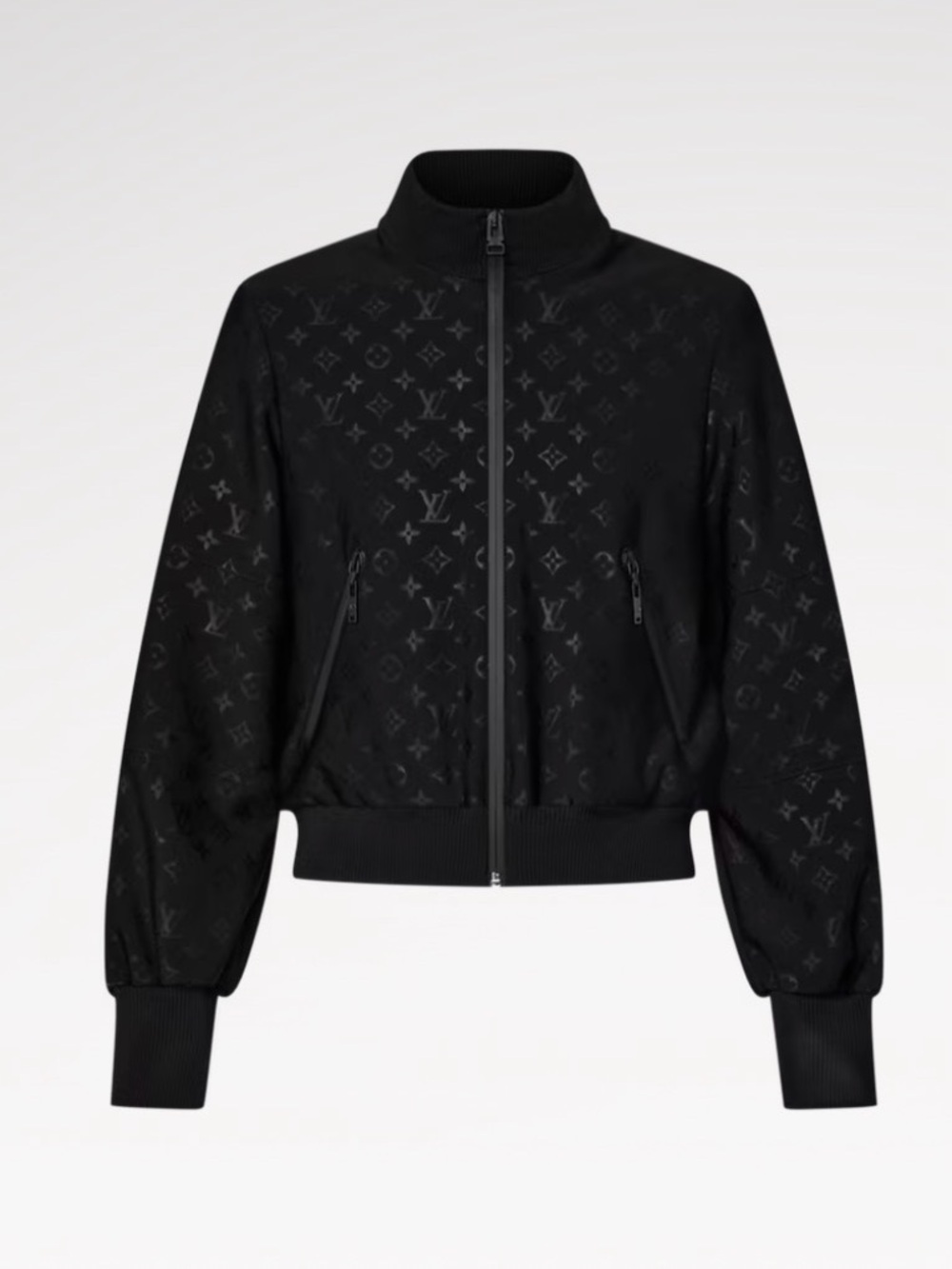 Louis Vuitton Embossed Monogram Zip-Up Jacket